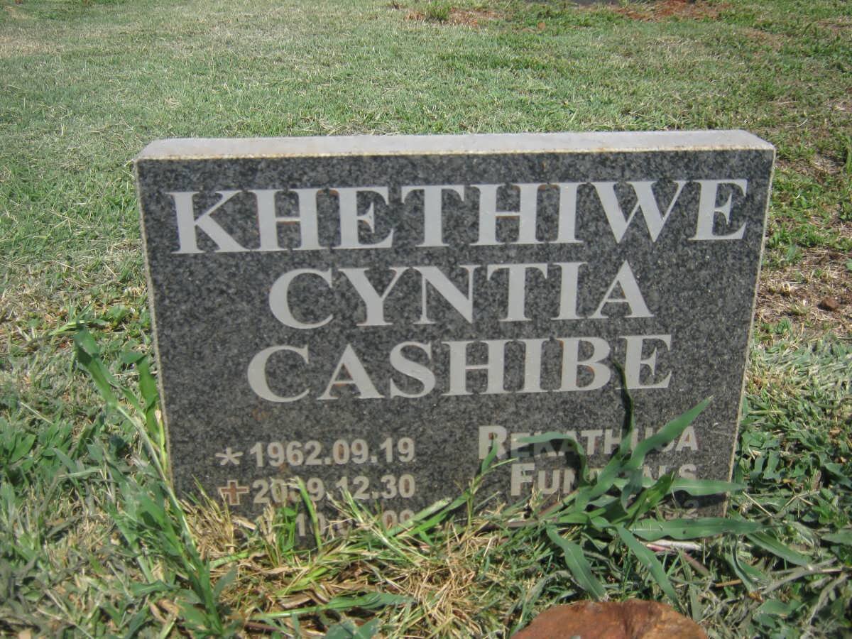 CASHIBE Khethiwe Cyntia 1962-2009