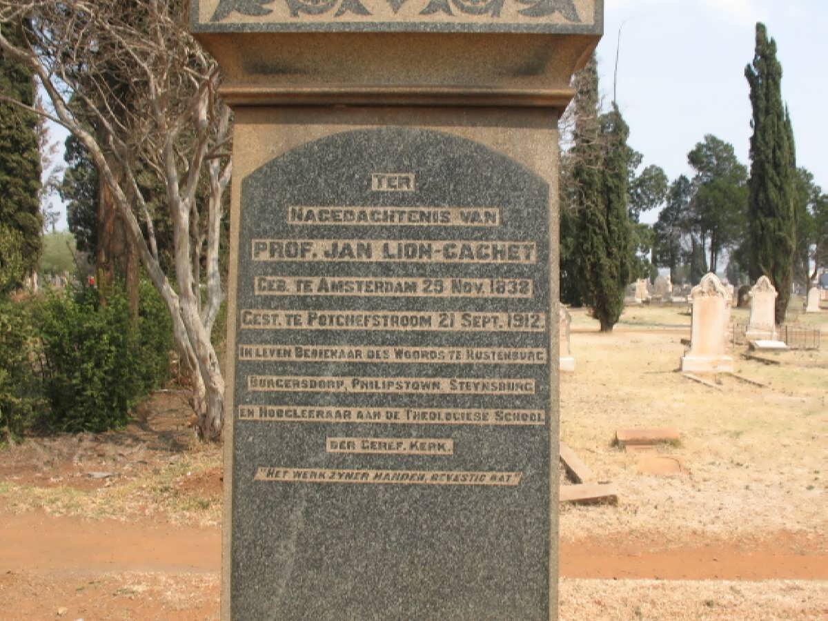 CACHET Jan, Lion 1838-1912