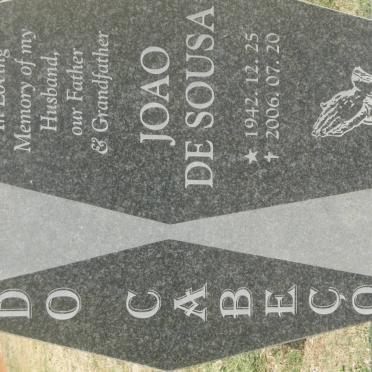 CABECO Joao De Sousa, do 1942-2006