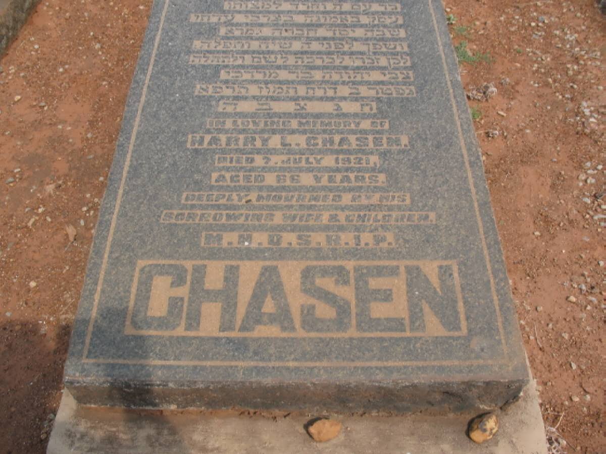 CHASEN Harry L. -1921