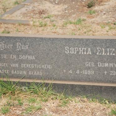 CLAASSEN Daniel Jacobus 1889-1975 &amp; Sophia Elizabeth DUMINY 1899-1981   