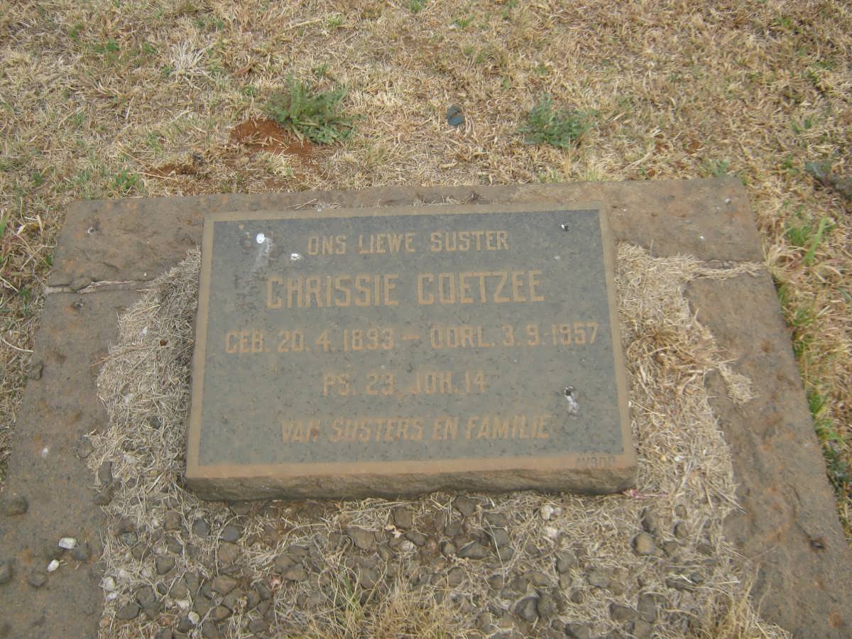 COETZEE Chrissie 1893-1957