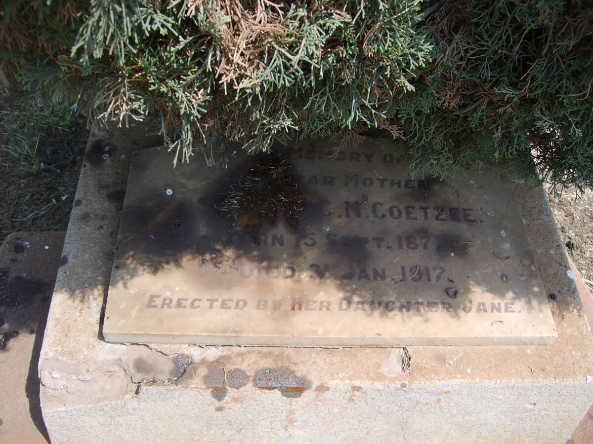 COETZEE Susanna C.M. 1872-1917
