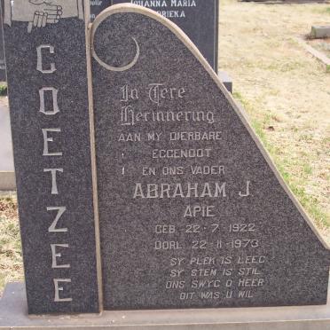 COETZEE Abraham J. 1922-1973