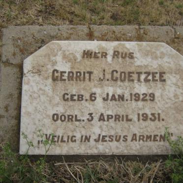 COETZEE Gerrit J. 1929-1931