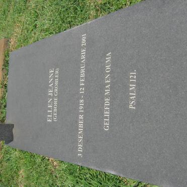 COETZEE Ellen Jeanne nee GROBLER 1918-2001