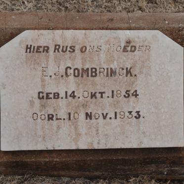 COMBRINCK E.J. 1854-1933