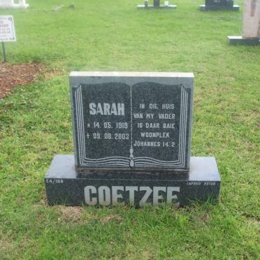 COETZEE Sarah 1919-2003