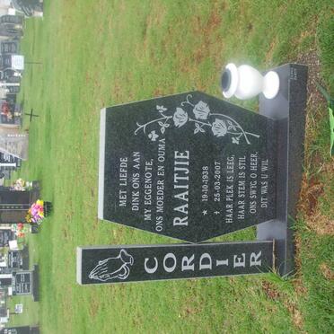 CORDIER Raaitjie 1938-2007