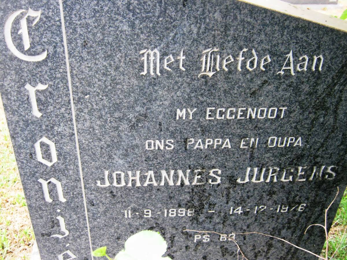 CRONJE Johannes Jurgens 1898-1976