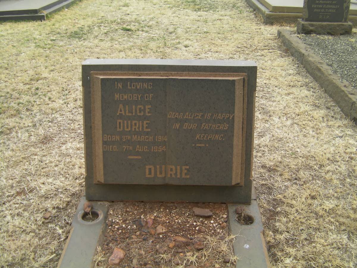 DURIE Alice 1914-1954
