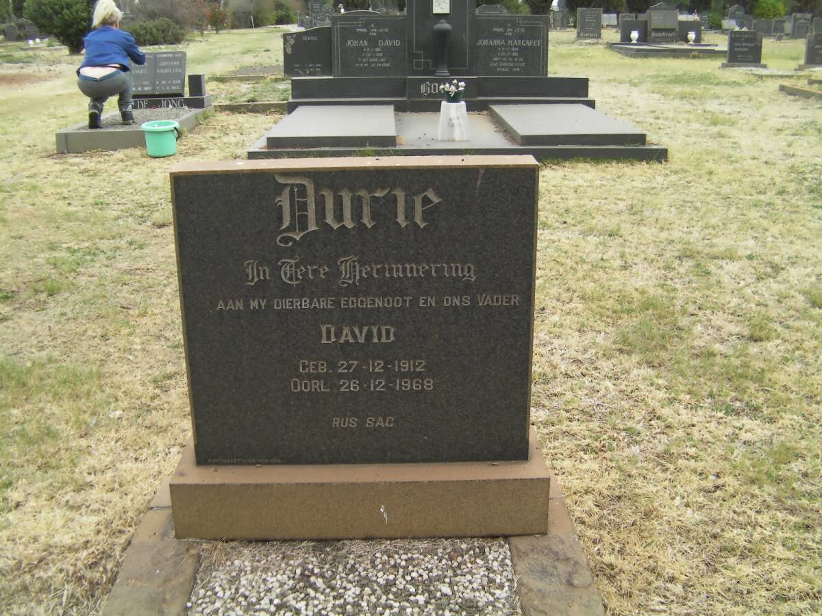 DURIE David 1912-1968