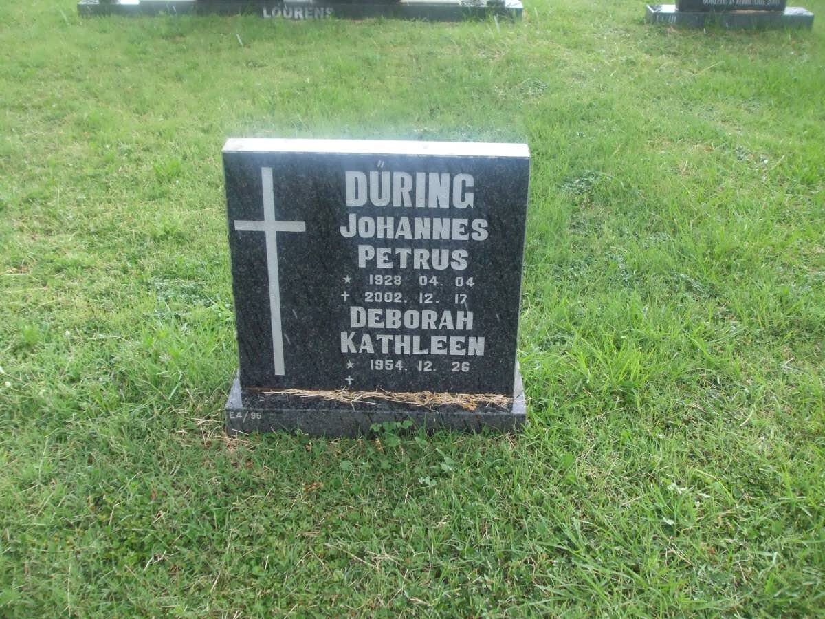 DÜRING Johannes Petrus 1928-2002 &amp; Deborah Kathleen 1954-