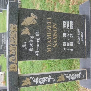 DAMESE Myamezeli Samson 1929-2006