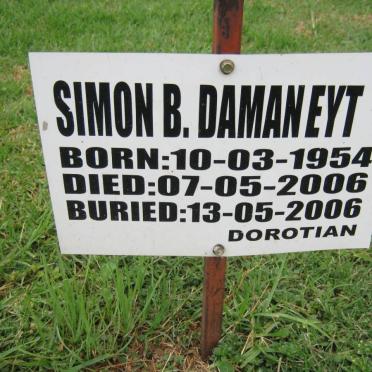 DAMANEYT Simon B. 1954-2006