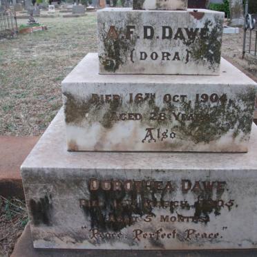 DAWE A.F.D. -1904 :: DAWE Dorothea -1905