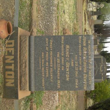 DENTON John Richardson -1944 &amp; Nancy -1959