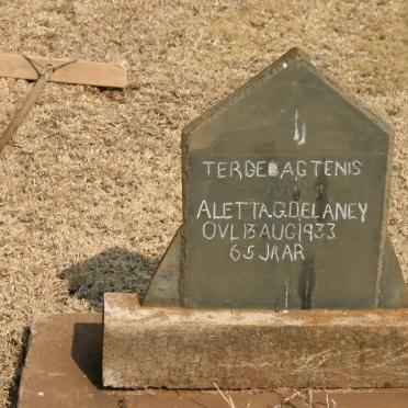 DELANEY Aletta G. -1933