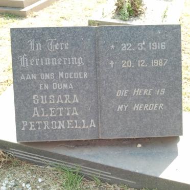 DEALE Willem 1911-1984 &amp; Susara Aletta Petronella 1916-1987