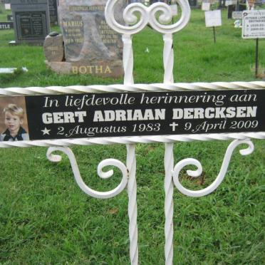 DERCKSEN Gert Adriaan 1983-2009