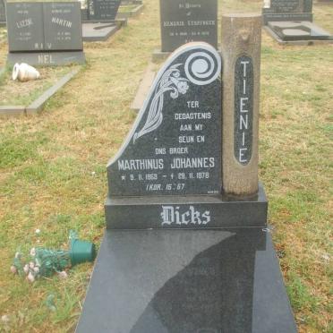 DICKS Marthinus Johannes 1963-1976