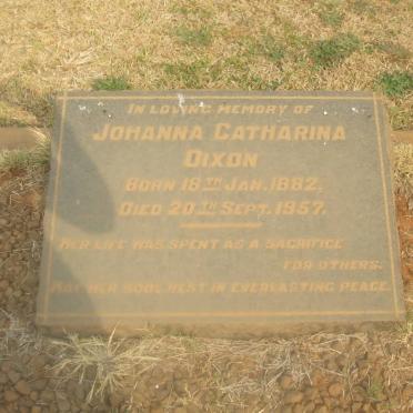 DIXON Johanna Catharina 1882-1957