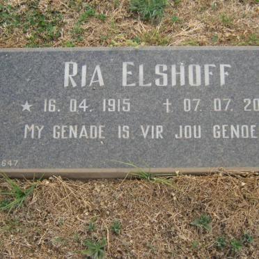 ELSHOFF Ria 1915-2001