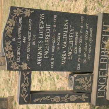 ENGELBRECHT Johannes Lodewyk 1891-1938 &amp; Maria Magdalena PIENAAR 1897-1965