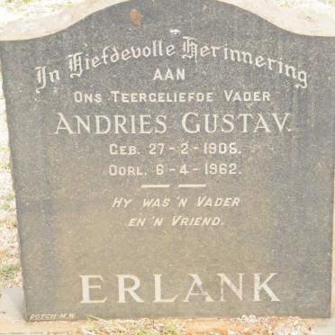 ERLANK Andries Gustav 1905-1962