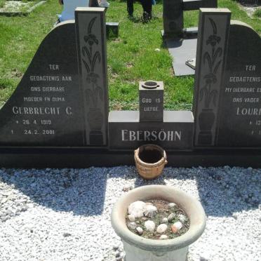 EBERSÖHN Lourens J. 1903-1989 &amp; Gerbrecht C. 1919-2001