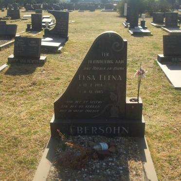 EBERSOHN Elsa Elena 1914-1985