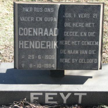 FEYT Coenraad Hendrik 1906-1984