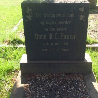 FOURIE Anna M.E. 1925-1963