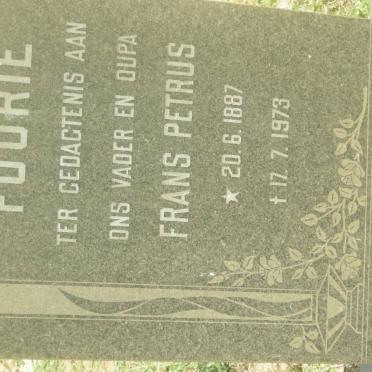 FOURIE Frans Petrus 1887-1973