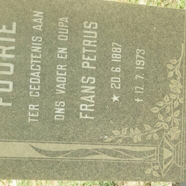 FOURIE Frans Petrus 1887-1973