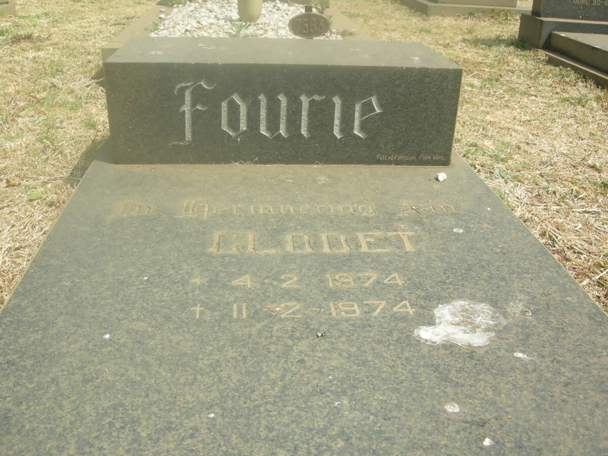FOURIE Clodet 1974-1974