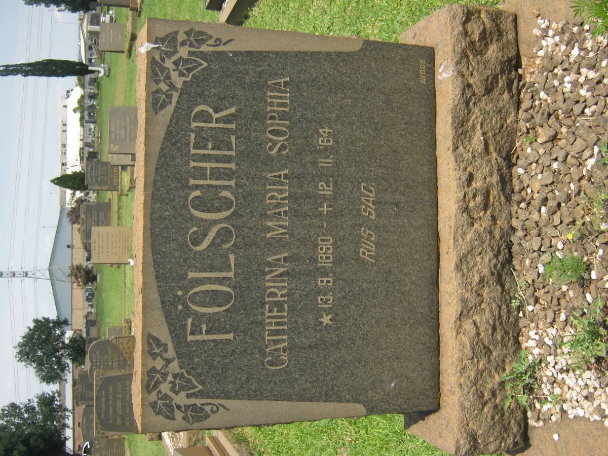 FÖLSCHER Catherina Maria Sophia 1890-1964