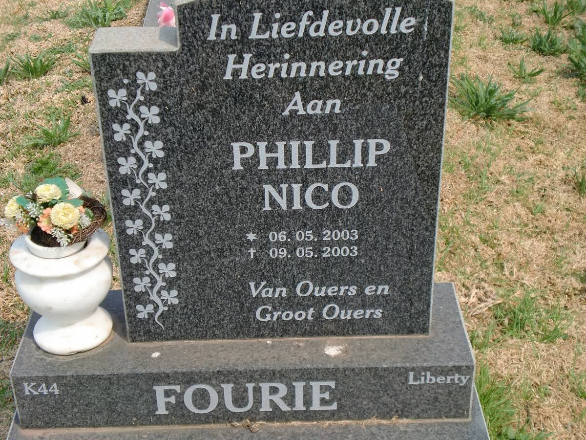 FOURIE Phillip Nico 2003-2003