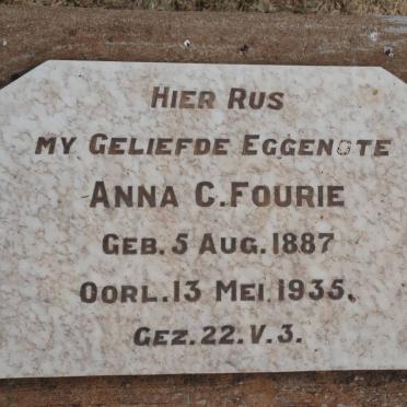 FOURIE Anna C. 1887-1935