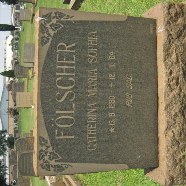 FÖLSCHER Catherina Maria Sophia 1890-1964