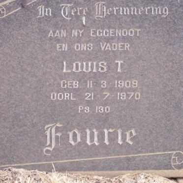 FOURIE Louis T. 1909-1970