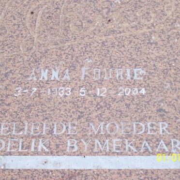 FOURIE Anna 1933-2004