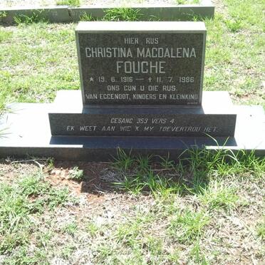 FOUCHE Christina Magdalena 1916-1986