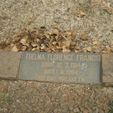 FRANCIS Thelma Florence 1914-1964