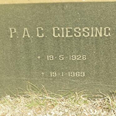 GIESSING P.A.C. 1926-1969