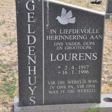 GELDENHUYS Lourens 1917-1996