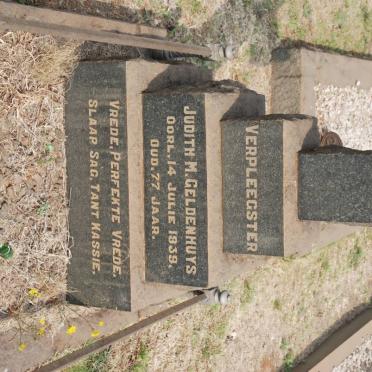 GELDENHUYS Judith M. -1939