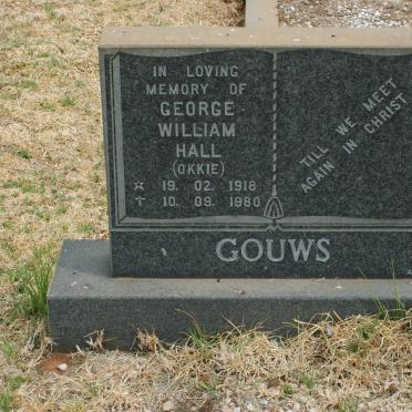GOUWS George William Hall 1918-1980
