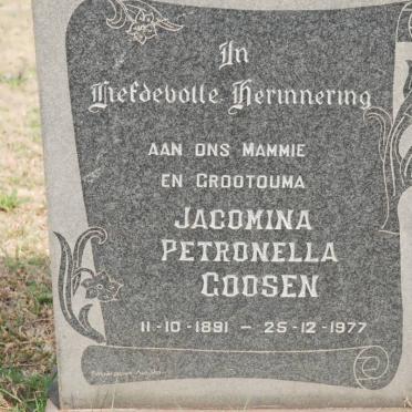 GOOSEN Jacomina Petronella 1891-1977