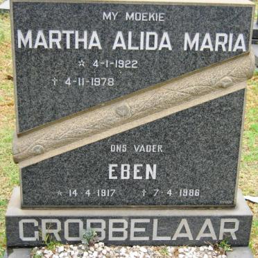 GROBBELAAR Eben 1917-1986 &amp; Martha Alida Maria 1922-1978